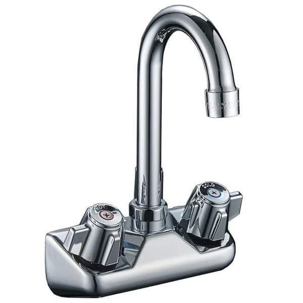 matrix decor 2-Handle Standard Kitchen Faucet with Gooseneck Spout in Chrome