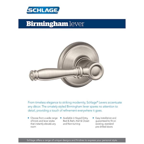 Birmingham Aged Bronze Privacy Bed/Bath Door Lever