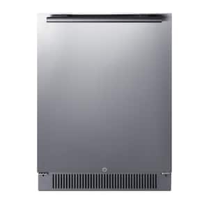 24 in. 4.6 cu. ft. Outdoor Mini Refrigerator without Freezer in Stainless Steel