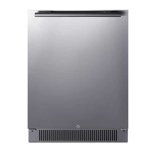 Summit Appliance 24 in. 4.6 cu. ft. Outdoor Mini Refrigerator without Freezer in Stainless Steel