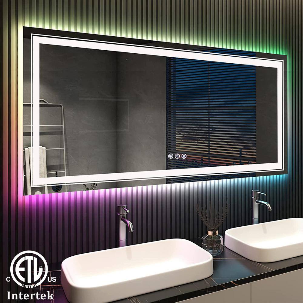 Have a question about Apmir 60 in. W x 30 in. H Rectangular Frameless ...