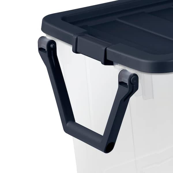 CRAFTSMAN Large 40-Gallons (160-Quart) Black Heavy Duty Tote with Latching  Lid