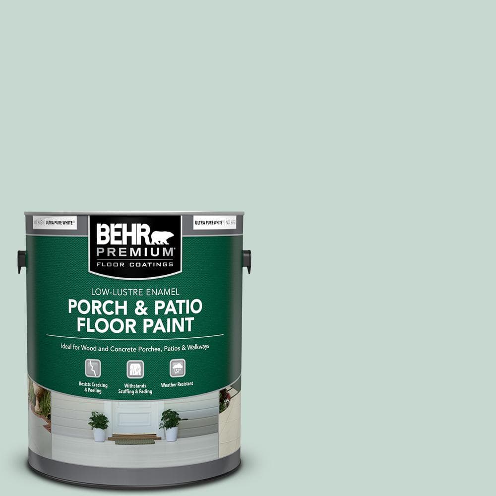BEHR PREMIUM 1 gal. 480E2 Tide Pools LowLustre Enamel Interior