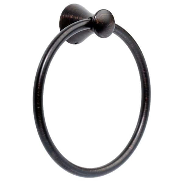 Franklin Brass Somerset Wall Mount Round Closed Towel Ring Bath Hardware Accessory in Venetian Bronze