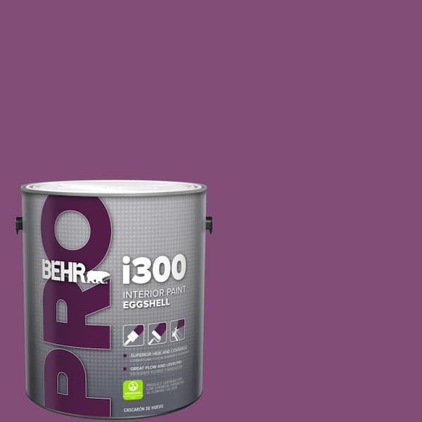 BEHR PRO 1 gal. #T15-12 Graphic Grape Eggshell Interior Paint