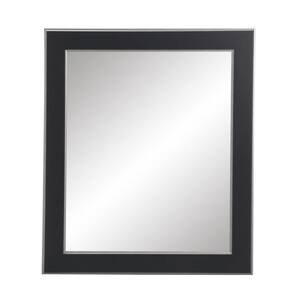 Medium Rectangle Black Modern Mirror (32 in. H x 27 in. W)