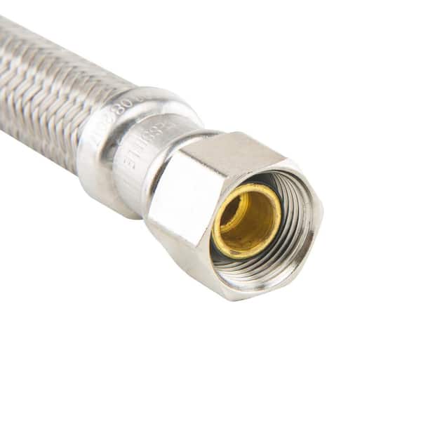 3/8 in. Compression x 3/8 in. Compression x 12 in. Braided Polymer Faucet Supply Line with Nut and Sleeve
