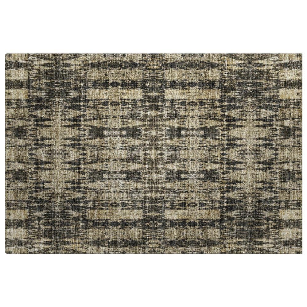Dream Shag Premium Machine Washable Abstract ADS580 Black 3 ft. x 4 ft. Area Rug price history on PriceWatchPro