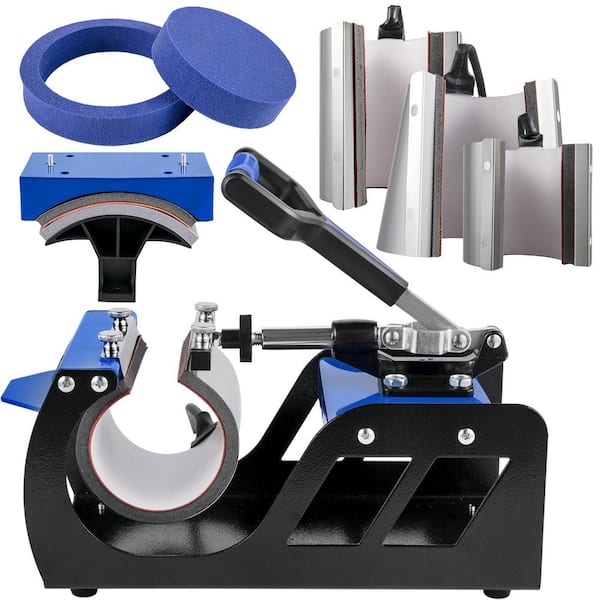 12 in. L x 15 in. W Heat Press Machine 8 in 1 Heat Press Machine 360° Rotation Swing Away Shirt Printing Machine