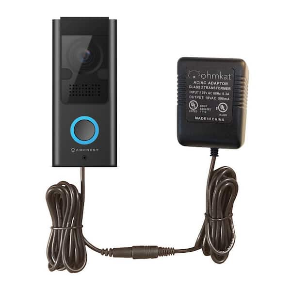 OhmKat Video Doorbell Power Supply - Compatible with Amcrest SmartHome Video Doorbell