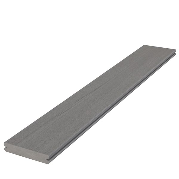 Fiberon Promenade 1 in. x 5-1/2 in. x 1 ft. Moonlit Cove Grooved Edge ...