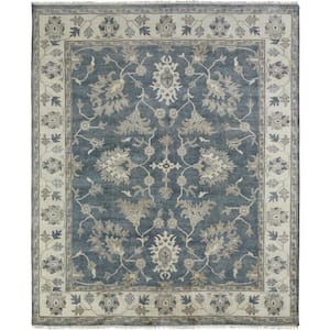 Grey/Ivory 6 ft. x 9 ft. Area Rug