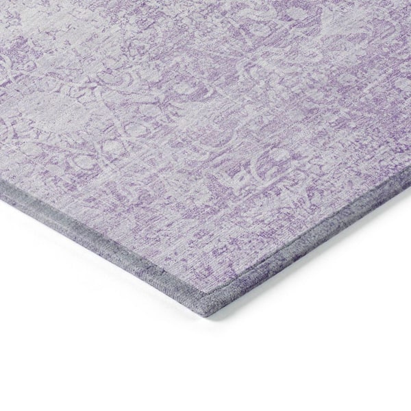 Chantille Machine Washable Indoor/Outdoor Abstract ACN1763 Lilac 2 ft. 3 in. x 7 ft. 6 in. Runner Rug