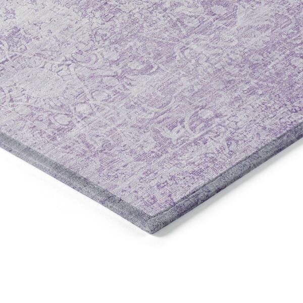 Chantille Machine Washable Indoor/Outdoor Abstract ACN1763 Lilac 8 ft. x 10 ft. Area Rug