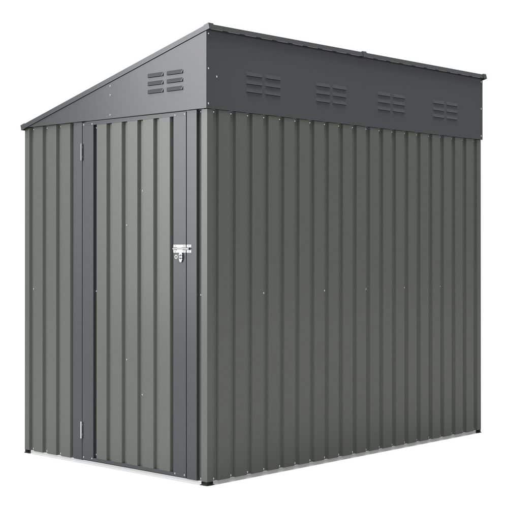 Noble House Bush 4 ft. W x 7 ft. D Olive Gray Outdoor Galvanized