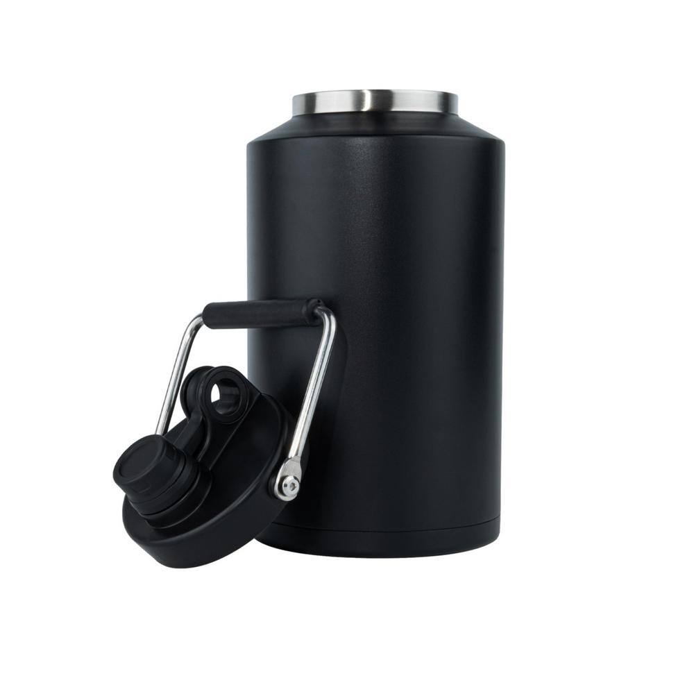 4 qt. Black Stainless Steel Double Vacuum Beverage Jug Cooler with Handle for Hot and Cold Drinks price history on PriceWatchPro