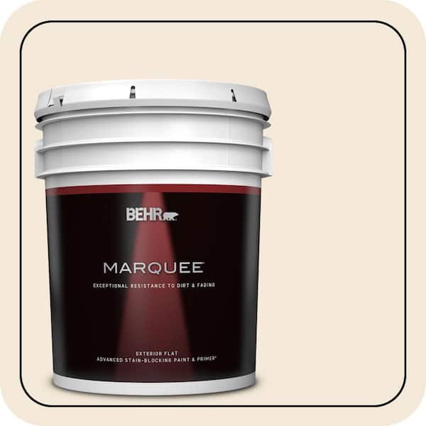 BEHR MARQUEE 5 gal. Home Decorators Collection #HDC-CL-17 Ceylon Cream Flat Exterior Paint & Primer