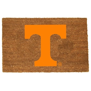 Tennessee Brown 29.5 in. x 19.5 in. Coir Fiber Colored Logo Door Mat