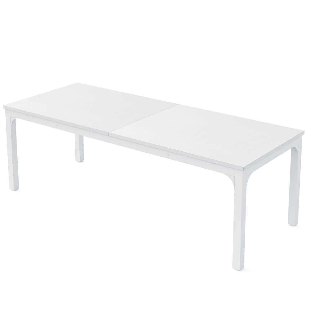 Reviews for BYBLIGHT Roesler White Wood 4 Legs 63 in. W Long Dining