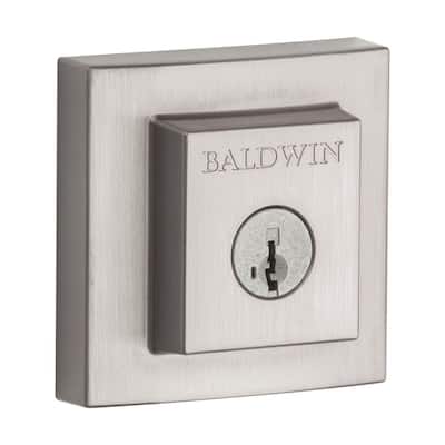 Baldwin 8041-260 Contemporary Low Profile Dead Bolt Single Cylinder Door Lock 