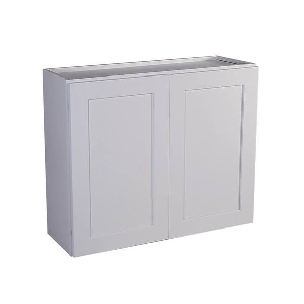 Design House Brookings Solid Wood Assembled Shaker 33 in. x 24 in. x 12 in. 2 Door Wall Kitchen Cabinet W3324 in White