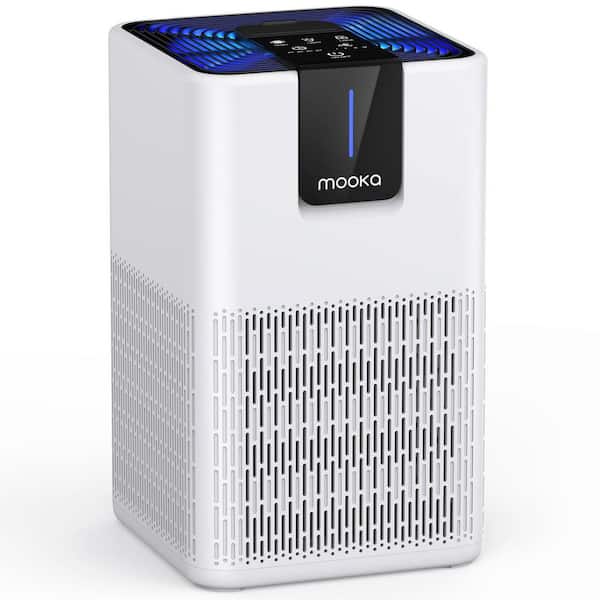Tower Air Purifier for Home Large Room 1250 sq. ft. with H13 HEPA Filter, White