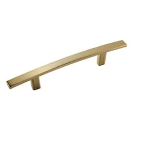 Cyprus 3-3/4 in. (96mm) Modern Golden Champagne Arch Cabinet Pull