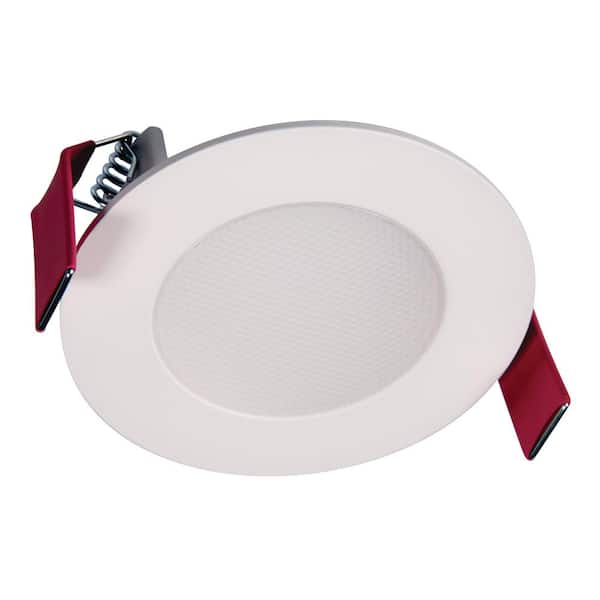HALO HLB 3 in. 2700K Round White New Construction/Remodel Canless Recessed Integrated LED Downlight Kit