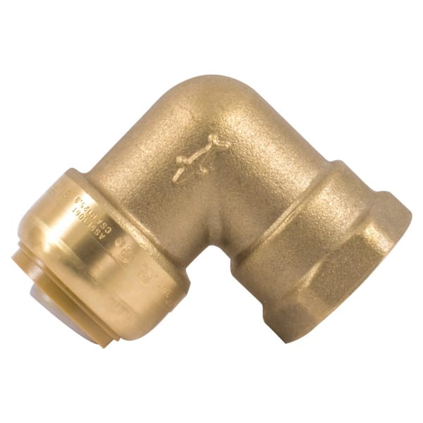 SharkBite 3/4 in. Push-to-Connect x FIP Brass 90-Degree Elbow Fitting