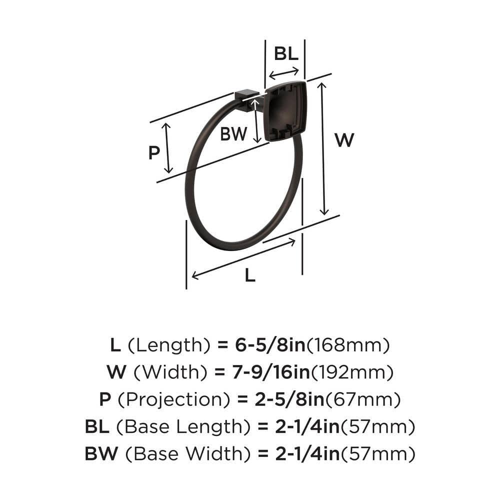 Oil Rubbed Bronze Wall Mounted Towel Ring