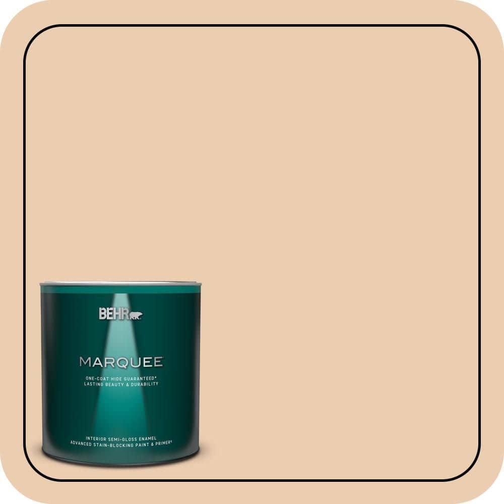 1 qt. #BXC-64 Shortbread Cookie Semi-Gloss Enamel Interior Paint & Primer product image for price tracking