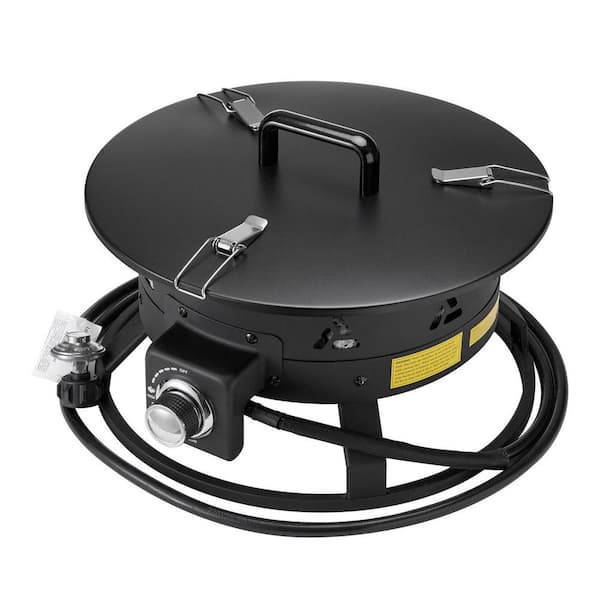 SKYSHALO Propane Fire Pit, 19 in. Diameter Outdoor Portable Gas