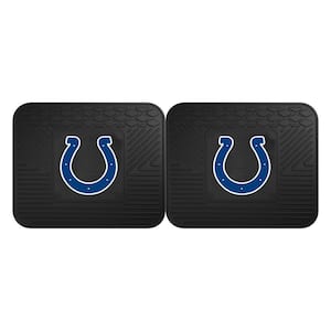 NFL Indianapolis Colts Black Heavy Duty 2-Piece 14 in. x 17 in. Vinyl Utility