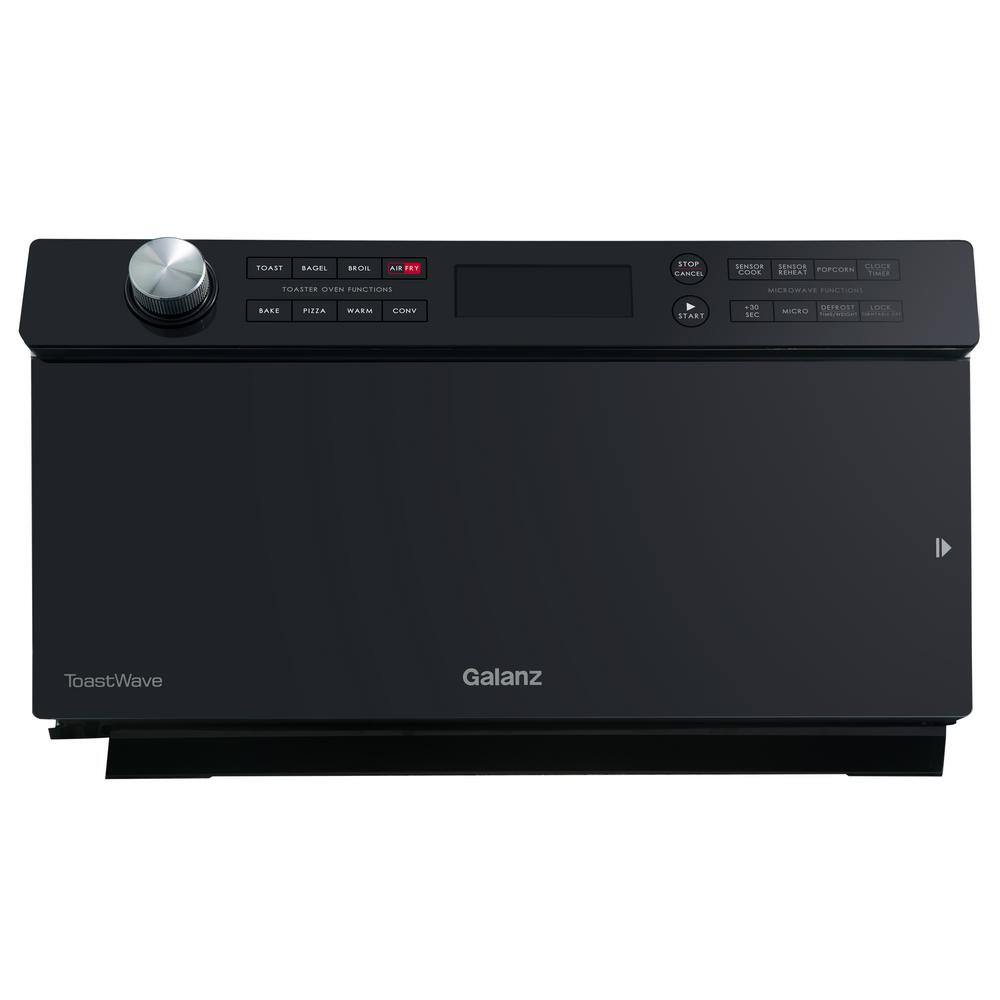 Galanz 1.2 cu. ft. Countertop ToastWave 4-in-1 Convection Oven, Air Fry, Toaster Oven, Microwave in Black