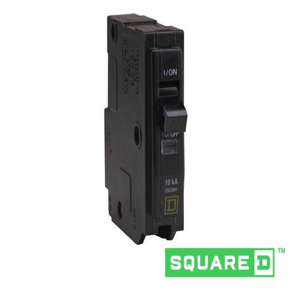 Square D QO120 120/240V Plug-in Miniature Circuit Breaker for sale online 