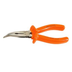 6-1/4 in. Insulated Bent Long-Nose Pliers