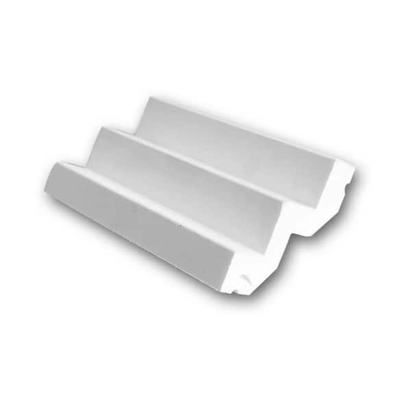 ORAC DECOR 2-1/8 in. D x 2 in. W x 4 in. L Primed White Plain Polyurethane Crown Moulding Sample