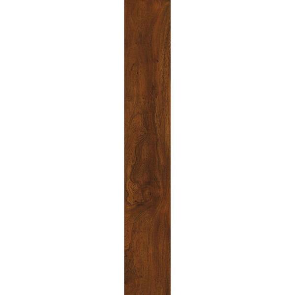 TrafficMaster Red Mahogany 7.5 in. x 47.6 in. Resilient Vinyl Plank Flooring with SimpleFit End Joint (19.8 sq. ft. / case)