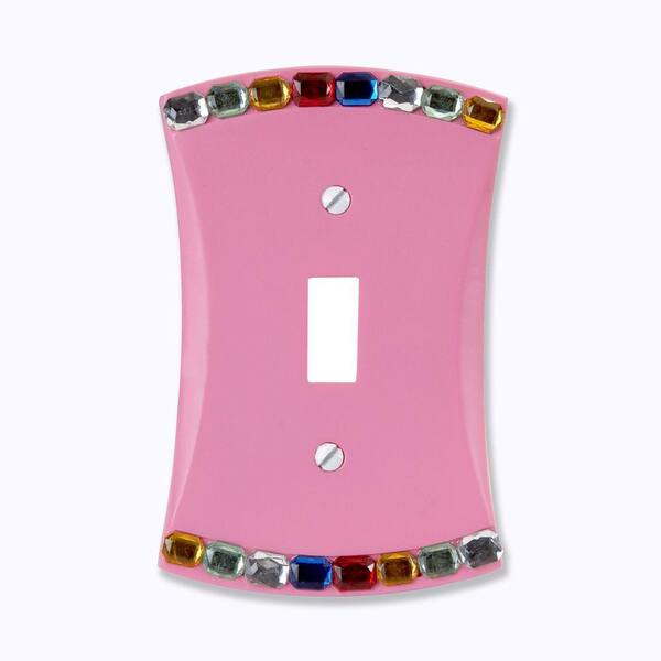 AMERELLE Multi-Colored 1-Gang Toggle Wall Plate