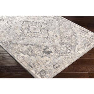 Tuscany Gray Traditional 12 ft. x 15 ft. Indoor Area Rug