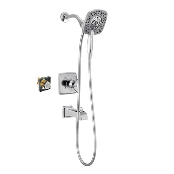 Delta Ashlyn In2ition Single Handle 4-Spray Tub and Shower Faucet 1.75 GPM in Chrome Valve Included