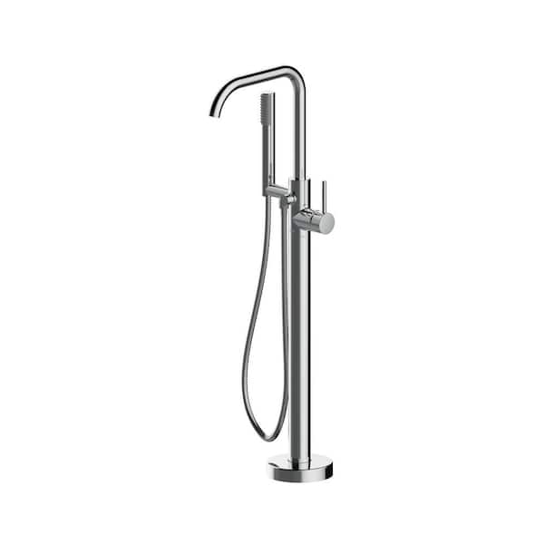 JACUZZI Contento Single-Handle Freestanding Tub Filler in Chrome