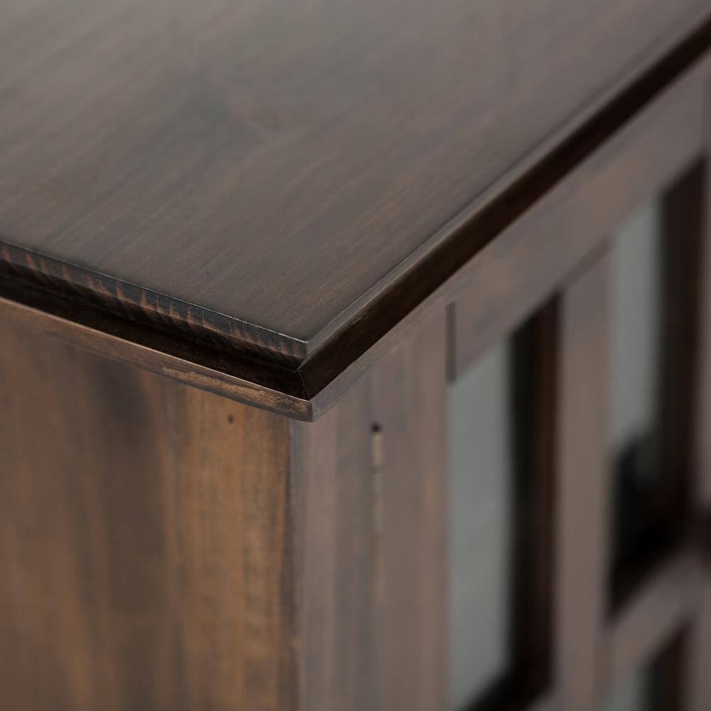 Artisan Natural Aged Brown 72" Pine Wood TV Media Stand