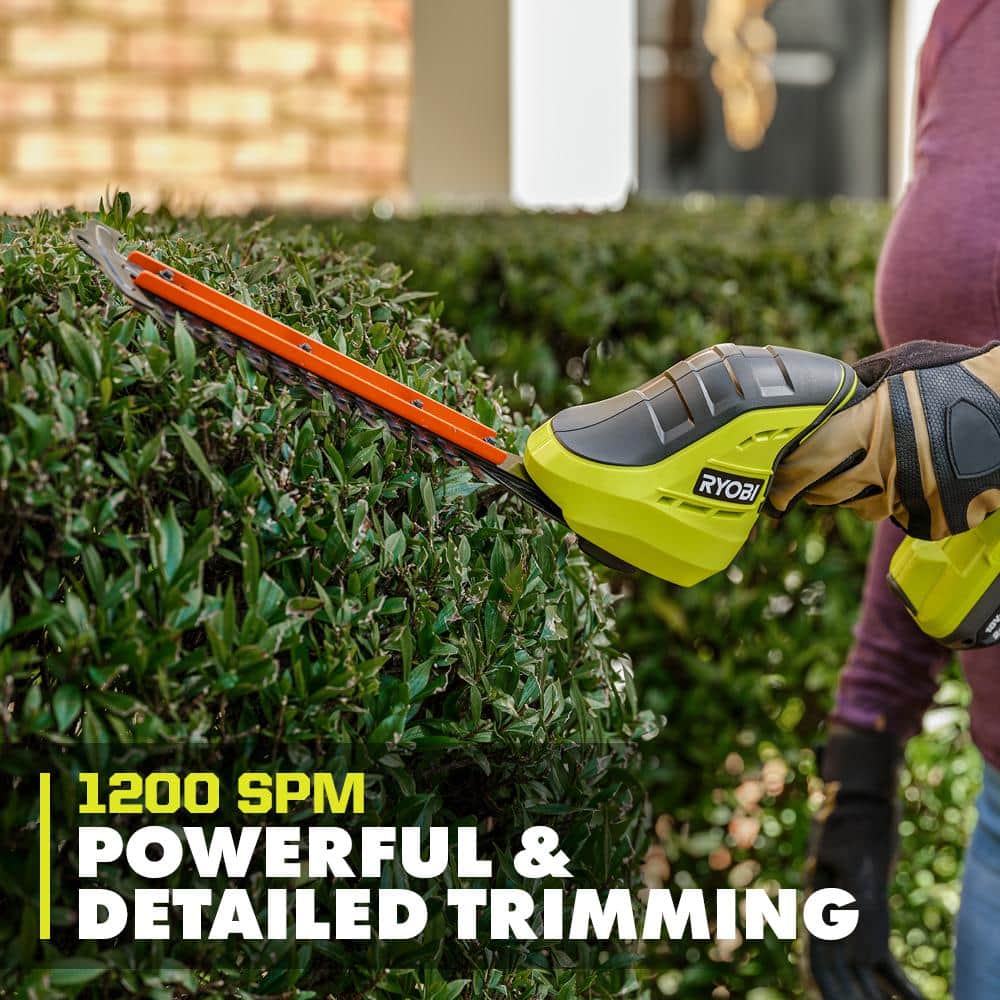 18V Cordless Grass Shear and Shrubber Trimmer with Battery and Charger