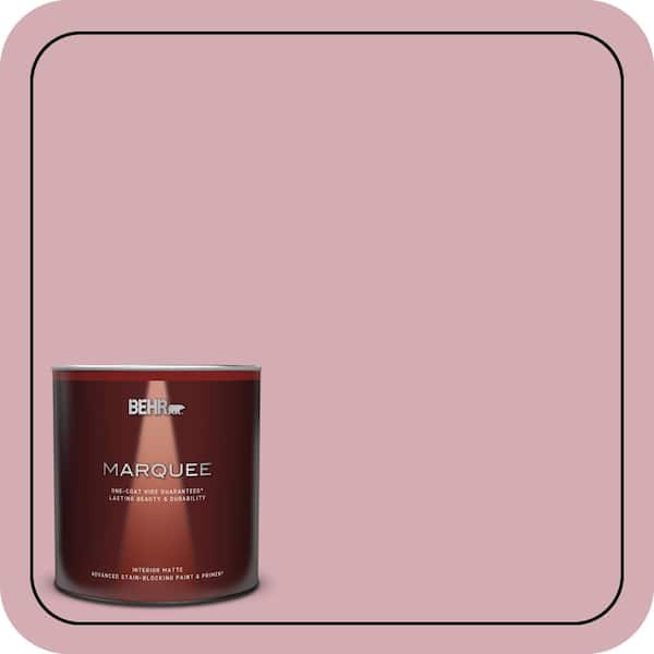 BEHR MARQUEE 1 qt. #S130-3 Ballet Rose Matte Interior Paint & Primer