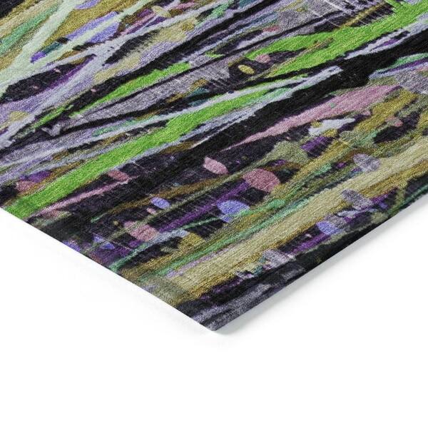 Chantille Machine Washable Indoor/Outdoor Abstract ACN2125 Green 10 ft. x 14 ft. Area Rug