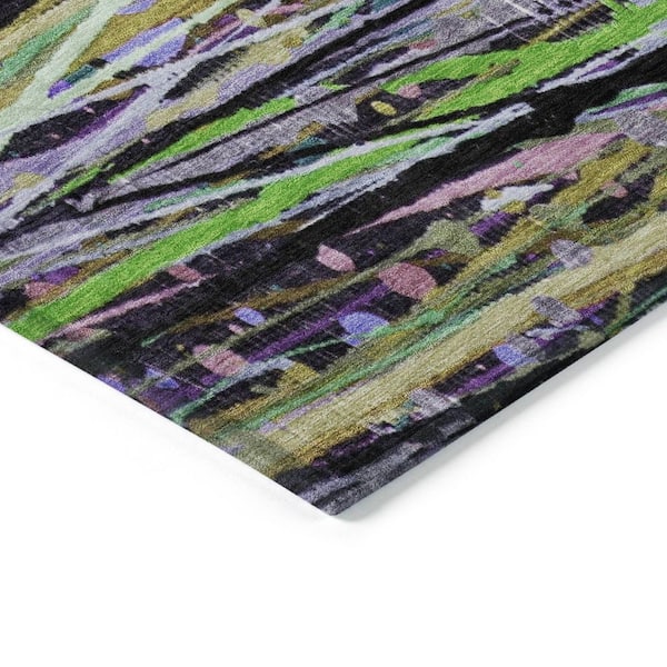 Chantille Machine Washable Indoor/Outdoor Abstract ACN2125 Green 3 ft. x 5 ft. Area Rug