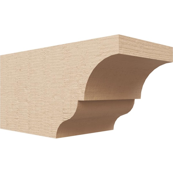 6-in. x 6-in. x 12-in. Asheboro Woodgrain, Primed Tan Timberthane Polyurethane Rafter Tail Brace