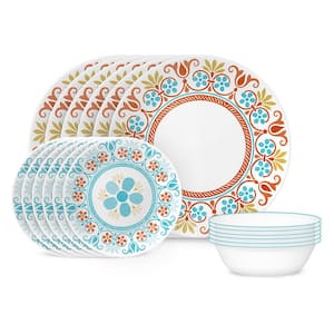 Terrocata Dream 18-Piece Set Includes 6 each Dinner Plates, Lunch Plates and Bowls