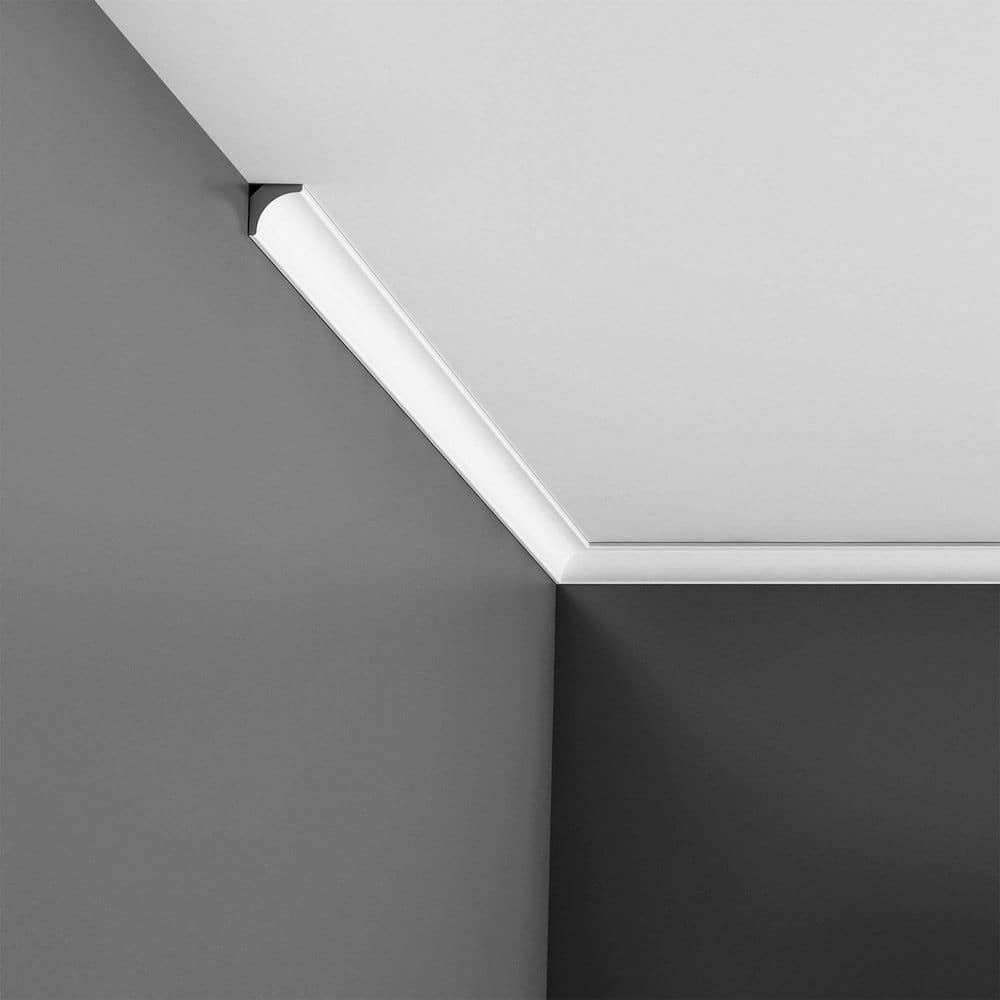 Primed White Polystyrene Crown Moulding Set of 8